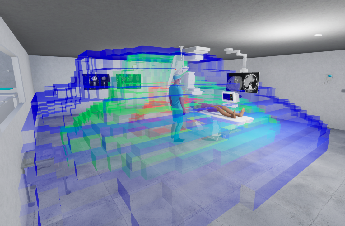 Iso-surface rendered as raw voxels