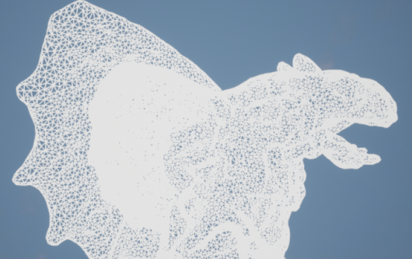 Decimation after removing 70,000 vertices