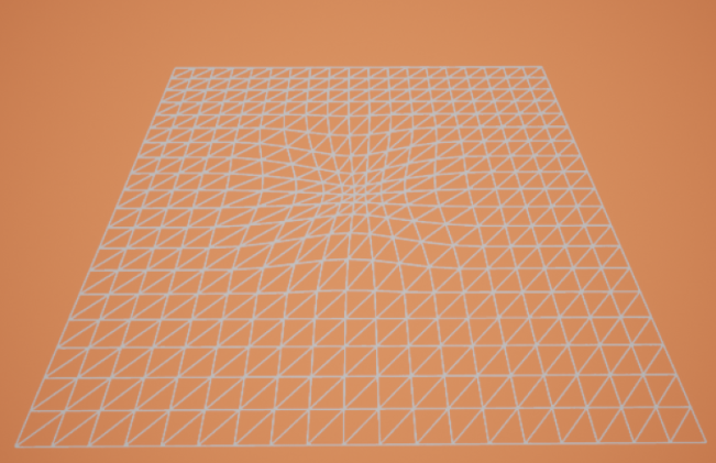 Scaling with the smooth falloff